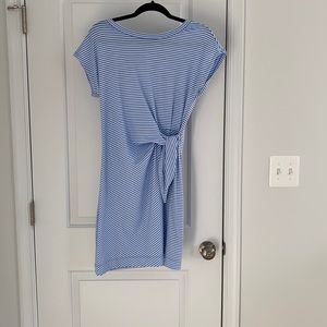 Striped Sankaty Side Tie Knit Dress